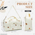 2 Mommy Paterr Pcs Diaper Bag Tote Large Travel Diaper Tote Hospital Bag Cute Cotton Small Reusable Handbag for Mom