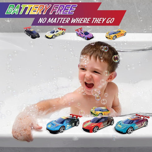 MACALOCA 1-3 4-8 Color Changing Cars Toys Bath Toys for Kids Ages Easter Basket Stuffers for Kids Grandkids Pool Water