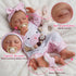 BABESIDE 20-Inch Lifelike Reborn Baby Doll - Realistic Newborn Full Body Vinyl Sleeping Baby Girl with Toy Accessories