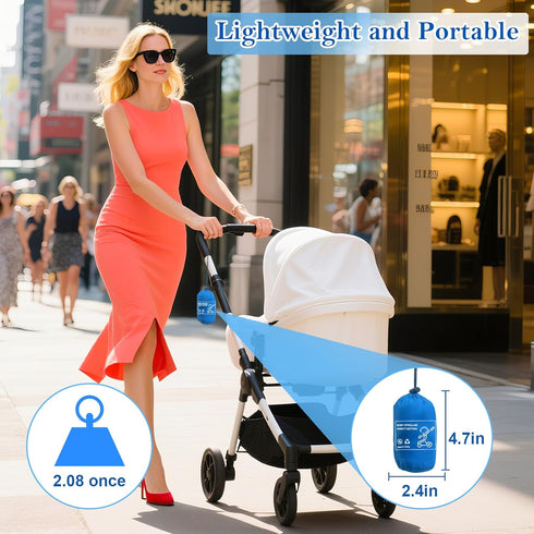 South to East Mosquito Net for Stroller with Drawstring, Baby Bug Netting with Storage Bag, Breathable & Portable