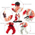 2PCS Solid PVC Street Fighter Hero Action Figure Set, 9.2cm