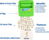 BOHS Literacy Wiz Fun Game - See and Hide Spell Lower Case Flash Cards for Preschool Language Learning