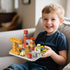 Box-35PCS 3 WMXDU Magnetic Blocks with Magnet Magnet Cubes, Magnetic Tiles Kids Build Cubes Travel Game Toys, Road Trip