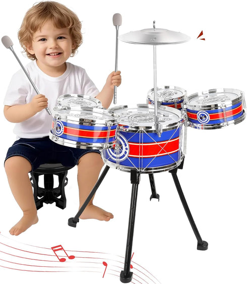 Toy Drum Set for Toddlers Upgrade Drums Kit Kids Jazz Drum Set