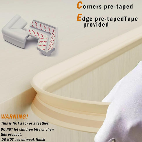 Fozobaiy Baby,(6.5ft 4Corners),Baby Foam Table Edge and Corner Guards for Edge Proofing Soft Corner