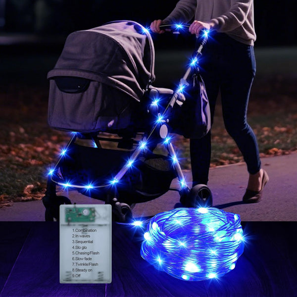 16.4FT Durable Baby Stroller Lights for Walking at Night, Make the Stroller