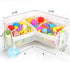 KPH Bath Toy Storage, 3 Compartments for Organizing Children's Bath Toys, Keep Your Bathtub Tidy