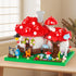 Set, 1346PCS 14+ Vziimo Mushroom House Building Creative Mushroom Garden Model Kits for Adults, Micro Bricks