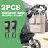 Generic 2 Pack, (11+ lbs Stroller Hooks for Bags Heavy Duty Stroller Clips with One-Hand Opening, Non-Slip Hooks