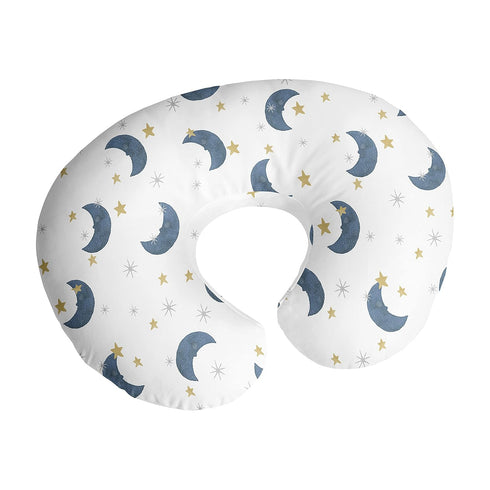 Sweet Jojo Designs Moon and Star Nursing Pillow Cover Breastfeeding Pillowcase for