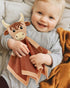Highland Cow Baby Security Blanket for Boys-Cow baby lovey-Baby Boy Nursery Stuff-Gift for Newborn Boy Baby Shower by Gicoherero