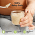 KeaBabies 12pk 4oz Glass Baby Food Containers, Leak-Proof, Microwavable Baby Food Storage Jars (Musk Dusk)
