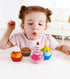 Set Hape Colorful Wooden Cupcakes - Pretend Play Food