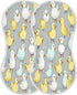 Bulletgxll Set 4, Cute Ducks Unisex Baby Burp Cloths of Soft Absorbent Organic Cotton Muslin Burping Cloths for Newborn