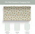 Summer 32''16'' Vintage Bees Changing Pad Covers for Baby Girl Boy Retro Neutral Bees Honey Fitted Changing Table Cover