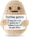 Letken Positive Potato Crochet Mini Knitted Potato Toy Home Decorations Encouragement Gifts (Positive