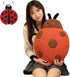 Cute Ladybug Plush Pillow - Stuffed Animal Toy for Kids, Kawaii Soft Lady Beetle Gift for Home Decor