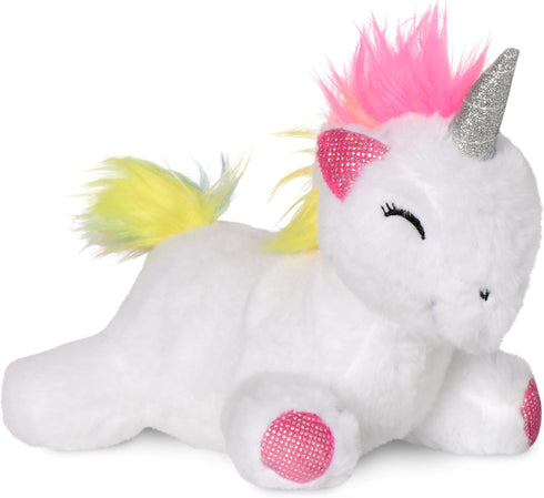 iscream Rainbow Friends Plush 11" Rainbow Tote and Unicorn with Embroidered Accents for All Ages