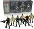 Army Men Soldiers Toy for Boys Age 4-7, Military Playset with Action Figures and Weapons