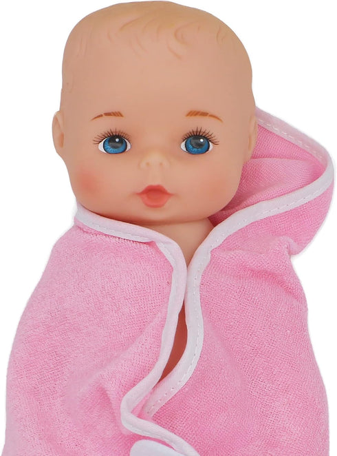 Softina Pink Toy Doll for Baby's First Bathtime, Lifelike Features, Machine Washable, Ages 1+