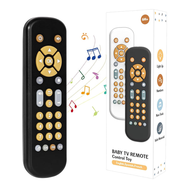 Orzbow Baby Remote Control Toy for 6 Months+ with Music, TV Remote