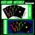 1 Pack Silipull UV Black Light Playing Cards Neon Fluorescent Glow in The Dark Playing Cards Deck Black Light Games