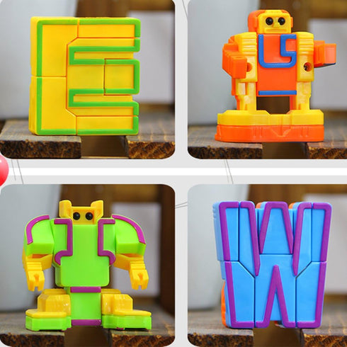 miYou 26 Alphabet Robots Toy for Kids ABC Learning Education Preschool Toys Pieces/Gift Box