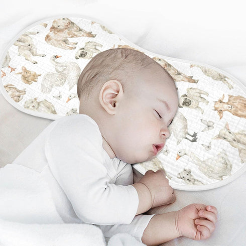 KICPOAY 2 22 11 Inch Muslin Baby Burp Cloths, Watercolor Farm Sheep Muslin Baby Rags Comfy Soft Absorbent