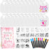 FIONUPI 55 Pcs Baby Bibs Decorating Kit Includes 1 Wooden Pink Bow Baby