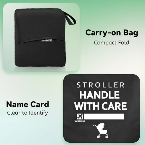 46" 21" 13" Stroller Bag for Airplane: Airplane Travel Essentials, H x W x D Stroller Cover for Air Travel, Fit