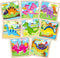 Wooden Puzzles for Toddlers 2-4, 9 Pieces Dinosaur Jigsaw Puzzles for Kids
