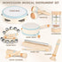 Montessori Music Toys for Toddlers 1-3 - Natural Wooden Instruments for Babies 6-12-18 Months - Educational Gifts