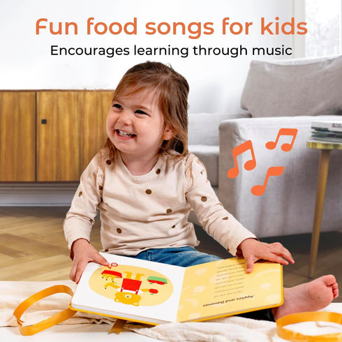 1-3 Cali's Books I'm a Little Teapot Music Book for Toddlers Years Old - Food Musical Books, Interactive Baby Sound