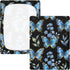 CZXW 52" 28" Blue Butterflies Floral Forget-me-not Crib Sheets Fitted x Natural Cotton Soft & Breathable for Baby Crib