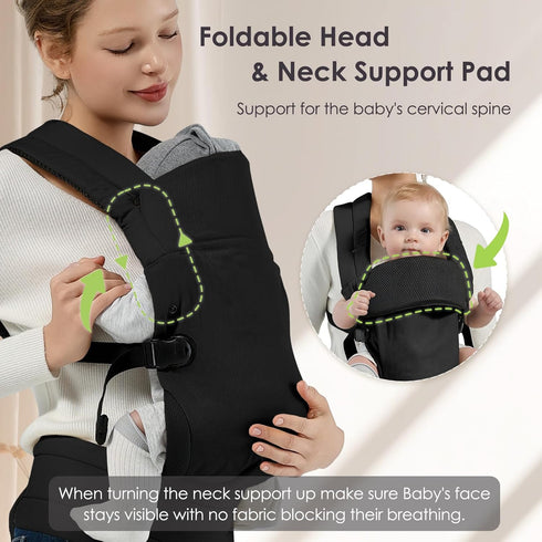 MISSWISDOM Baby Carrier Newborn to Toddler, Adjustable Toddler Carrier, Baby Holder Carrier, Kangaroo Infant Carriers