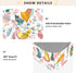 KICPOAY 52x28 Chick Happy Easter Toddler Bed Crib Sheets Baby Crib Sheets Cover for Soft Mini Crib Mattress