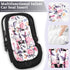 3 3 1 3D Pea Pod Infant Car Seat Insert with Strap Covers, in Reversible Floral Baby Car Seat Head Support for Newborn