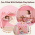 SISTICKER Kids Play Tents for Girls Large Fairy Playhouse for Kids Princess Castle Tent Gift Toys for Girl Toddler