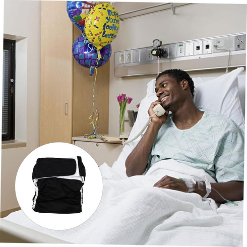 Comfortable Reusable Cloth Diaper for Adults - Black Design for Daily Use