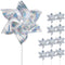SUNPRO Reflective Pinwheels, 10-Pack Extra Sparkly Pinwheels for Garden Decor, Scare Birds Away from Yard
