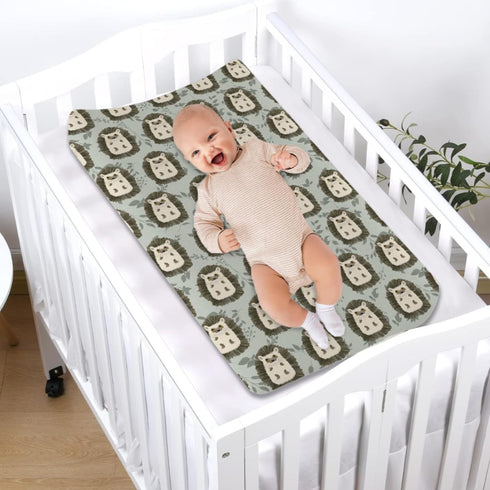 Cute Woodland Animals Changing Pad Covers, Soft Stretch Fitted Diaper Change Table Sheets for Girl Boy, 32" x 16"