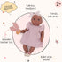 14-Inch 2+ LullaBaby Baby Doll Clothes Pink Dress, Headband, Teether & Shoes Pretend Play Years Baby Doll Dress Outfit
