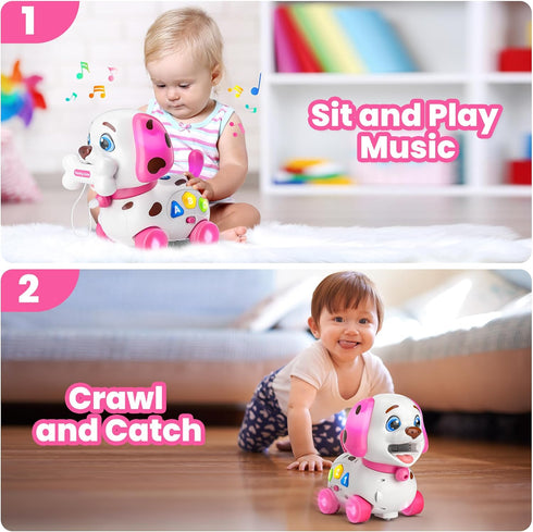 1 6-12-18 1 7 8 9 10-12 Vahome Puppy Toy for Year Old Girl Gift, Musical Baby Toy Month, First Birthday Gifts for Year