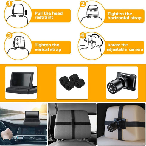 1080p Itomoro Baby Car Mirror, View Infant in Rear Facing Seat with Wide Crystal Clear View,USB Easy Install baby car
