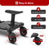 HIFMGHE 2-in-1 55lbs(Black) Universal Stroller Board, Adjustable Stroller Glider Board Baby Car Attachment