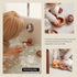 18M+Baby Set 12 Nueplay Bathtub Toys for Toddlers Bath Toys with Animal Finger Puppets Stackable Boat Train Gift