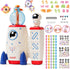 Magical Toy DIY Rocket Balloon Craft Kit for Kids, Creative Sticker Maker