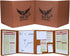 DND DM Screen 5e | Deluxe Leather 4-Panel Customizable Magnetic Panel Game Master Screen