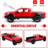 3+ Red Pickup Truck Toy with Lights and Sound Effects, Featuring Doors That Open, Toy Cars Gifts for Year Old Kids.