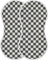 FLildon 4PCS Muslin Burp Cloth for Baby Checkered Black White Super Absorbent Burping Cloths, Bibs for Newborn Boys